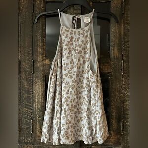 By Together Leopard Print Swing Tank - halter neckline and a flowy fit Medium
